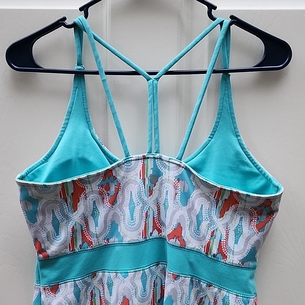 Soybu Medium Turquoise Activewear Athleisure Dress with Padded Shelf Bra - Picture 6 of 11
